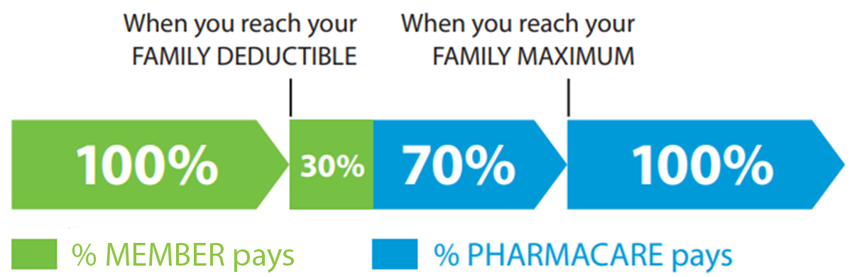 Infographic Member pays vs Pharmacare pays